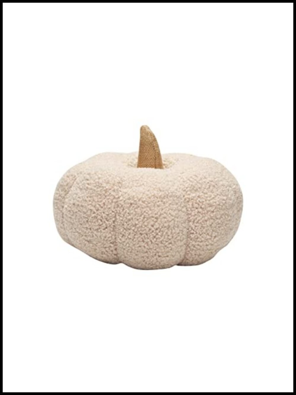 Soft Sherpa Pumpkin Plush Pillow Fall Decor Plush Accent